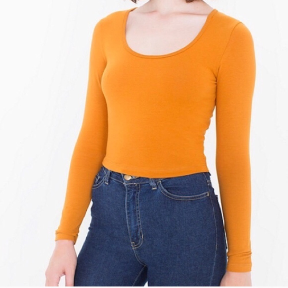 American Apparel ocre shirt
